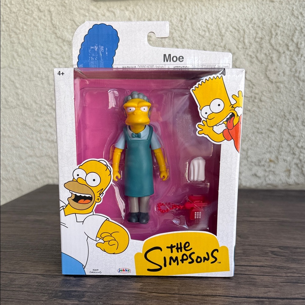 The Simpsons Moe Action Figure - Yellow and Blue